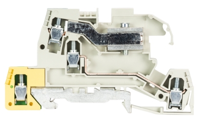 Клемма этажн. WKI 4 NT-D-SL - Мультифунциональная клемма, тип фиксации провода: винтовой, номинальное сечение: 4 мм кв., 26A, 400V, ширина: 6 мм, цвет: серый, тип монтажа: DIN 35