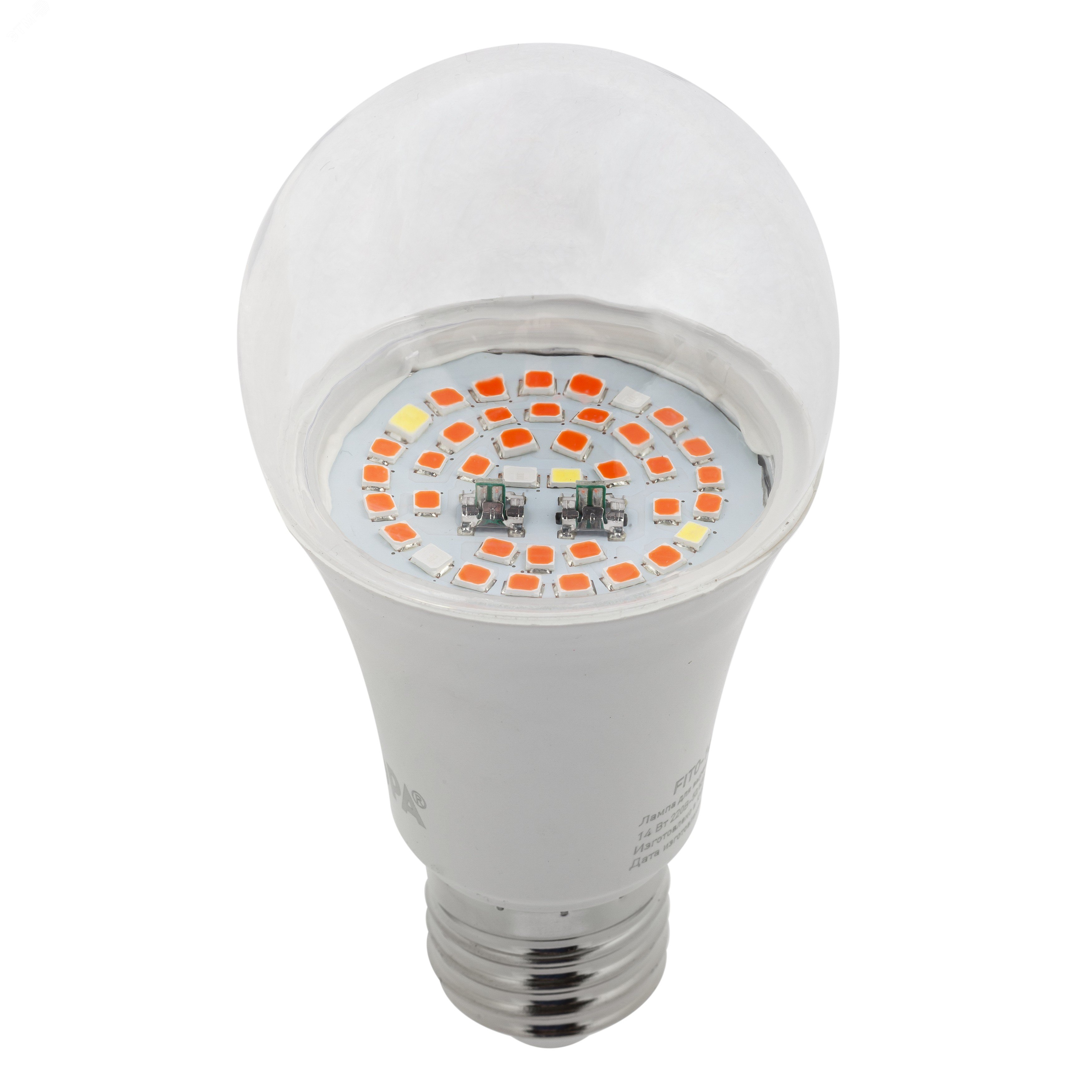 Фитолампа для растений светодиодная FITO-12W-RB-E27 красно-синего спектра 12 Вт Е27 Б0050601