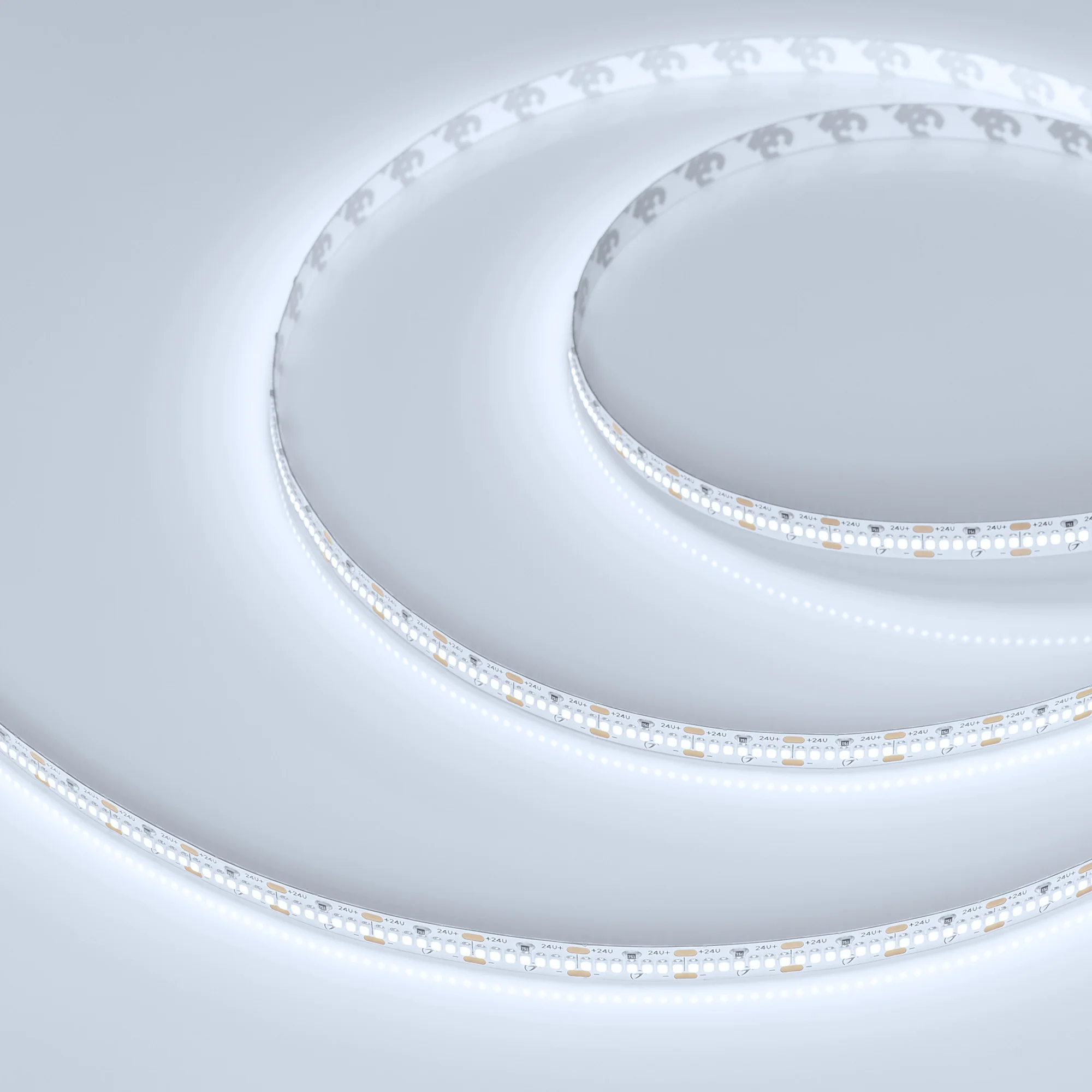 Лента MICROLED-M420-8mm 24V White6000 (9.6 W/m, IP20, 2216, 5m) 046742 - Светодиодная гибкая лента MICROLED-M420, открытая IP20. Светодиоды 2216, 420 шт/м (2100 шт на 5 м), белая плата 8 мм, скотч 3M. Цвет БЕЛЫЙ 6000 K, цветопередача CRI>90, угол 120°. Пи