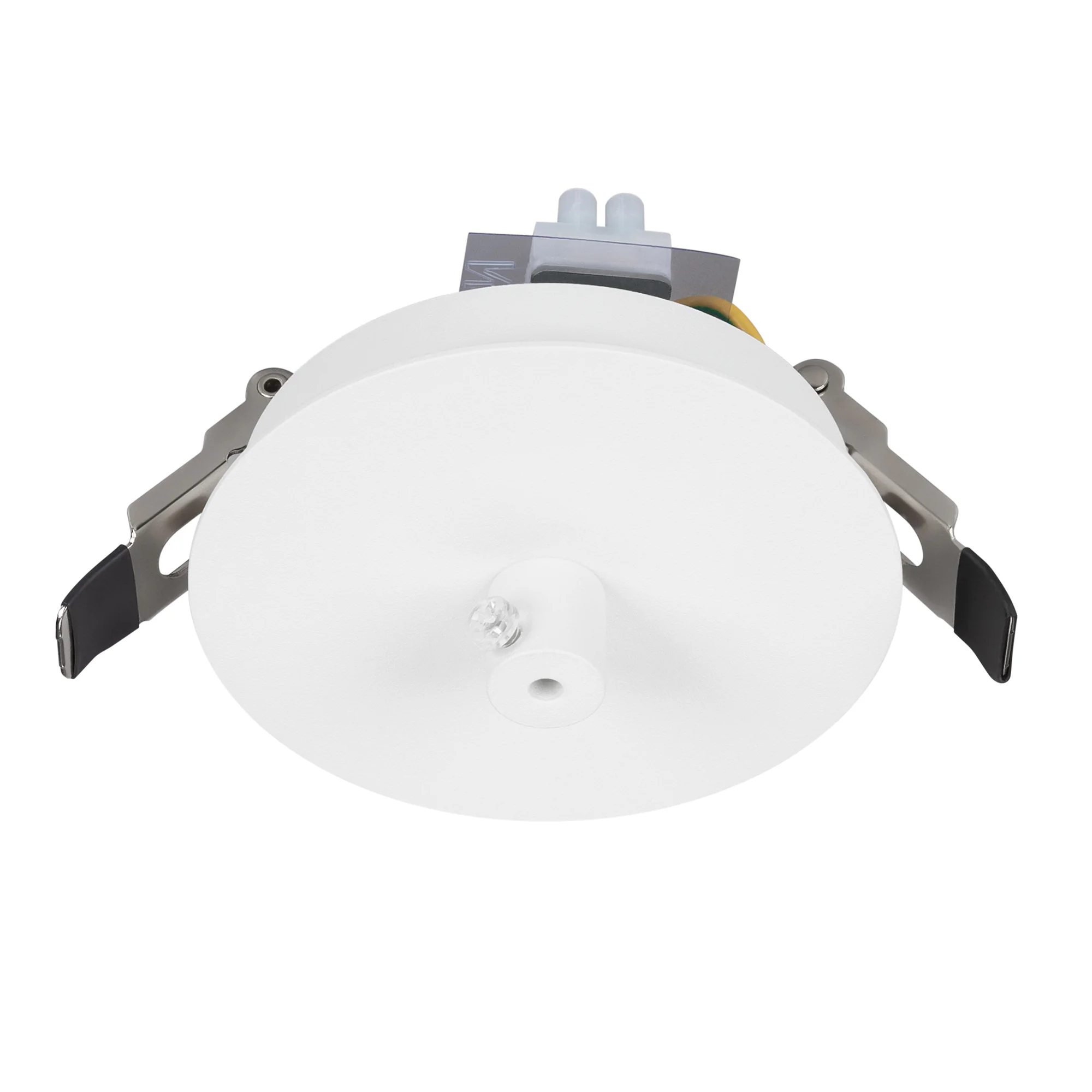 Чаша потолочная встраиваемая SPX-CANOPY-R90-C4 (WH) 046006 - Потолочная встраиваемая чаша для подвесного монтажа светильников. Используется при подвесном монтаже. Материал сталь, цвет белый. Размеры O 90x50 мм. Размер врезного отверстия O 82 мм. Диаметр п