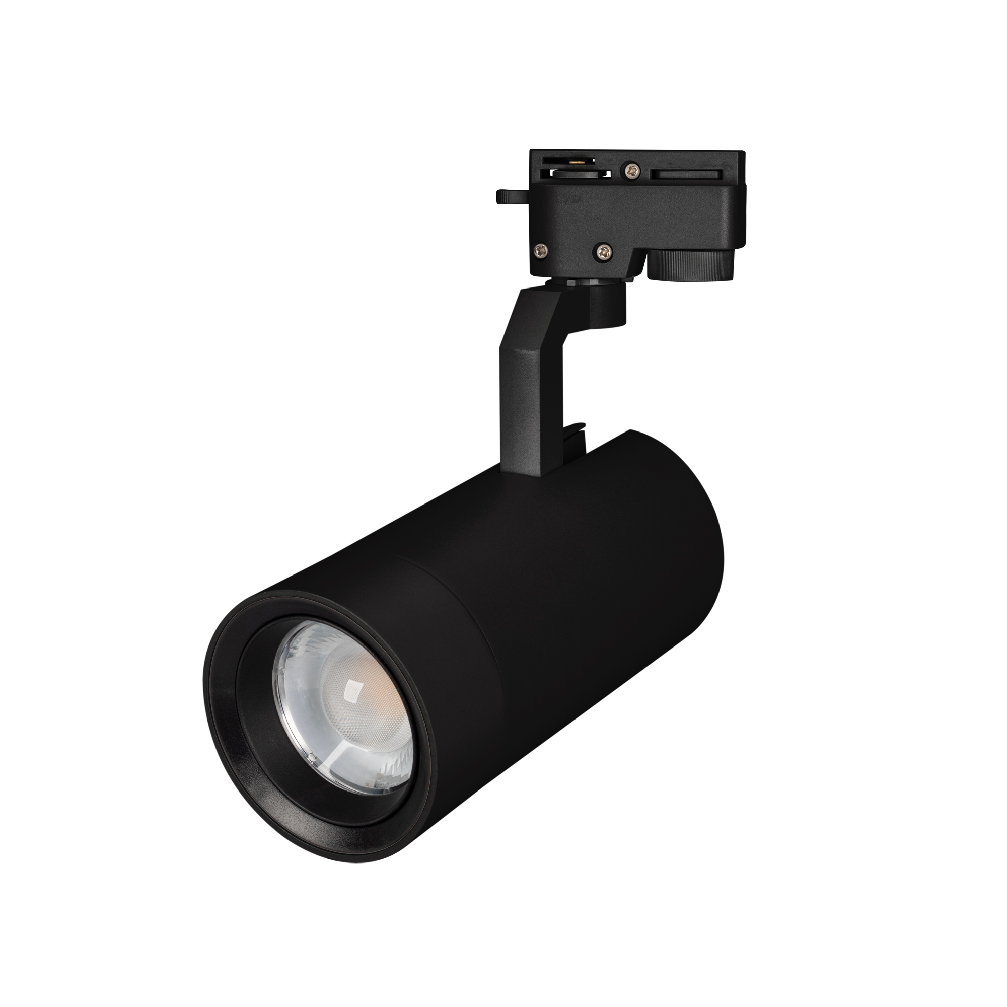 Светильник LGD-GELIOS-2TR-R95-40W Day4000 (BK, 20-60 deg, 230V) 031246 - Светильник подвесной для треков/шин 2 провода, 40Вт. Цвет свечения ДНЕВНОЙ 4000K, световой поток 3600лм, регулируемый угол 20-60°, CRI>90. Корпус круглый, металл, цвет черный, IP20. 