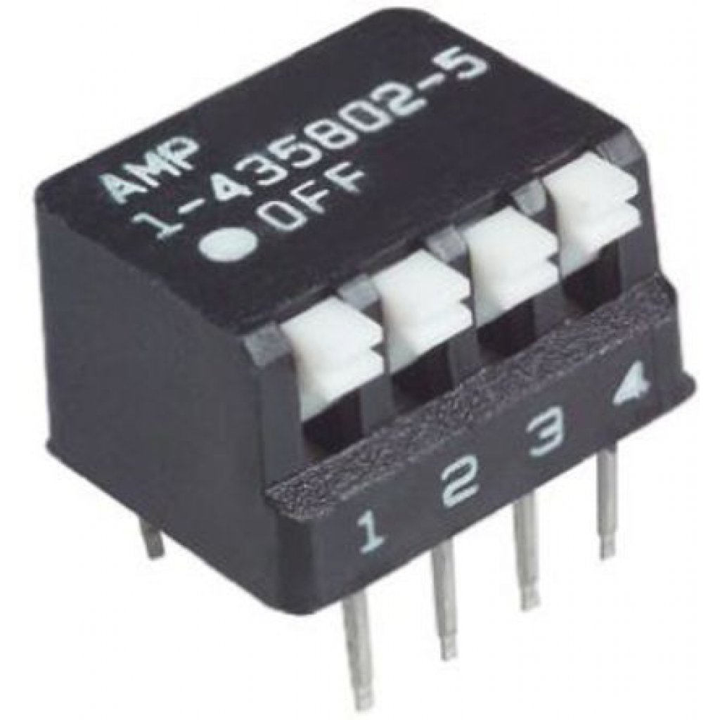5435802-9 - Переключатель DIP Switches; Конфигурация: SPST; Контакты: 8; Шаг: 2.54