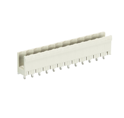 Вилка Wiecon 8213 S / 12 G OB GR OF - Вилочный разъем, вертикальный, без боковых стенок, на плату, шаг 5,08 мм, 12 полюсов, фиксация на плате пайкой, 400V, 12А, без маркировки, цвет: серый, серия 8213 S GOF