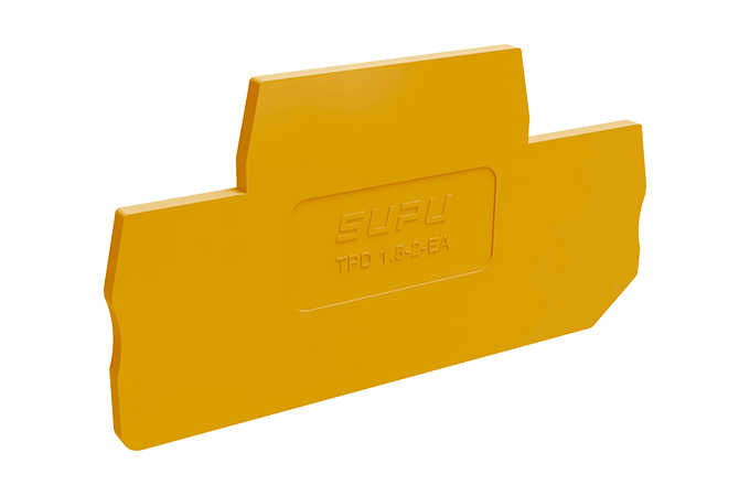 Торцевая крышка TPD1.5-2-OG-EA - Торцевая крышка для клемм TPD1.5-2-..., цвет: оранжевый