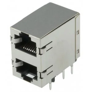 5569381-1 - Модульный разъем, Cat5, Modular Jack, 2 x 1, Stacked, 8P8C, Cat5