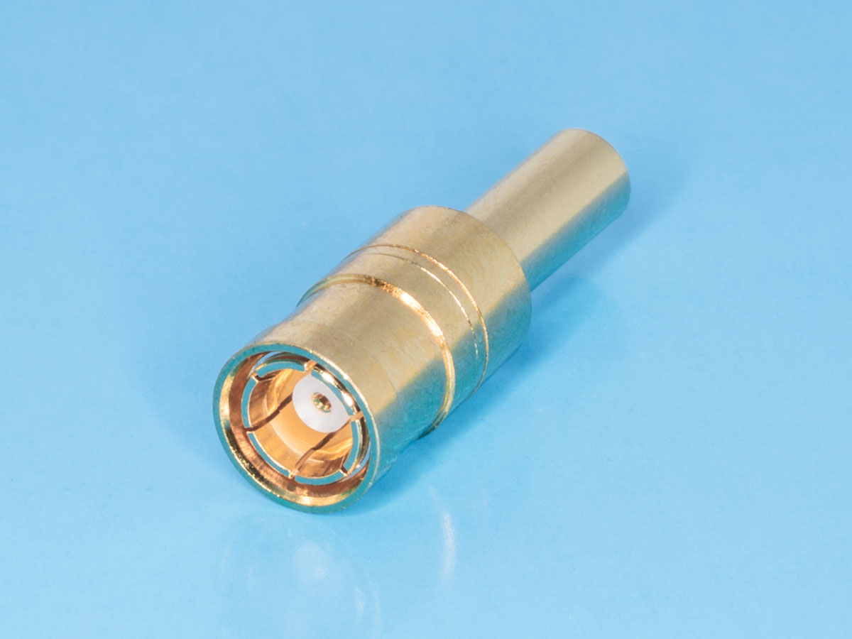 SMB-C174J - Разъем SMB гнездо на кабель RG-174,188,316, обжимной, Amphenol, SMB6121A1-NT30G-316U-50