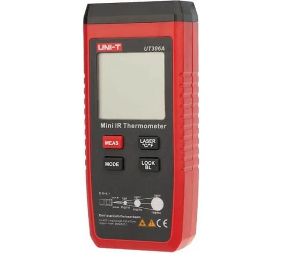 UT306A - Минитермометр инфракрасный, карманный пирометр, -35°...+300°С
