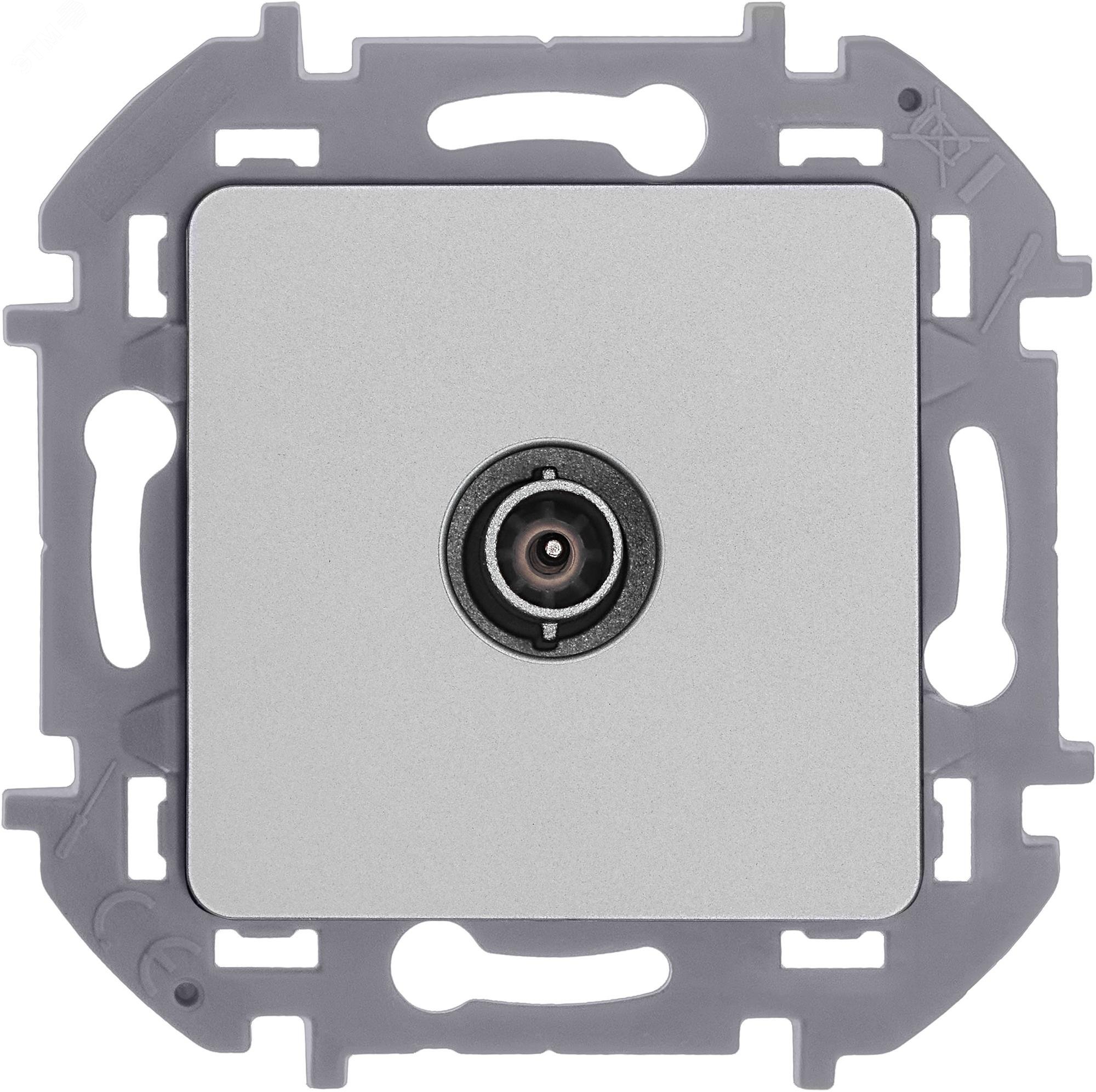 Розетка телевизионная проходная TV Inspiria 14дБ 5-862мГц механизм алюм. Leg 673862