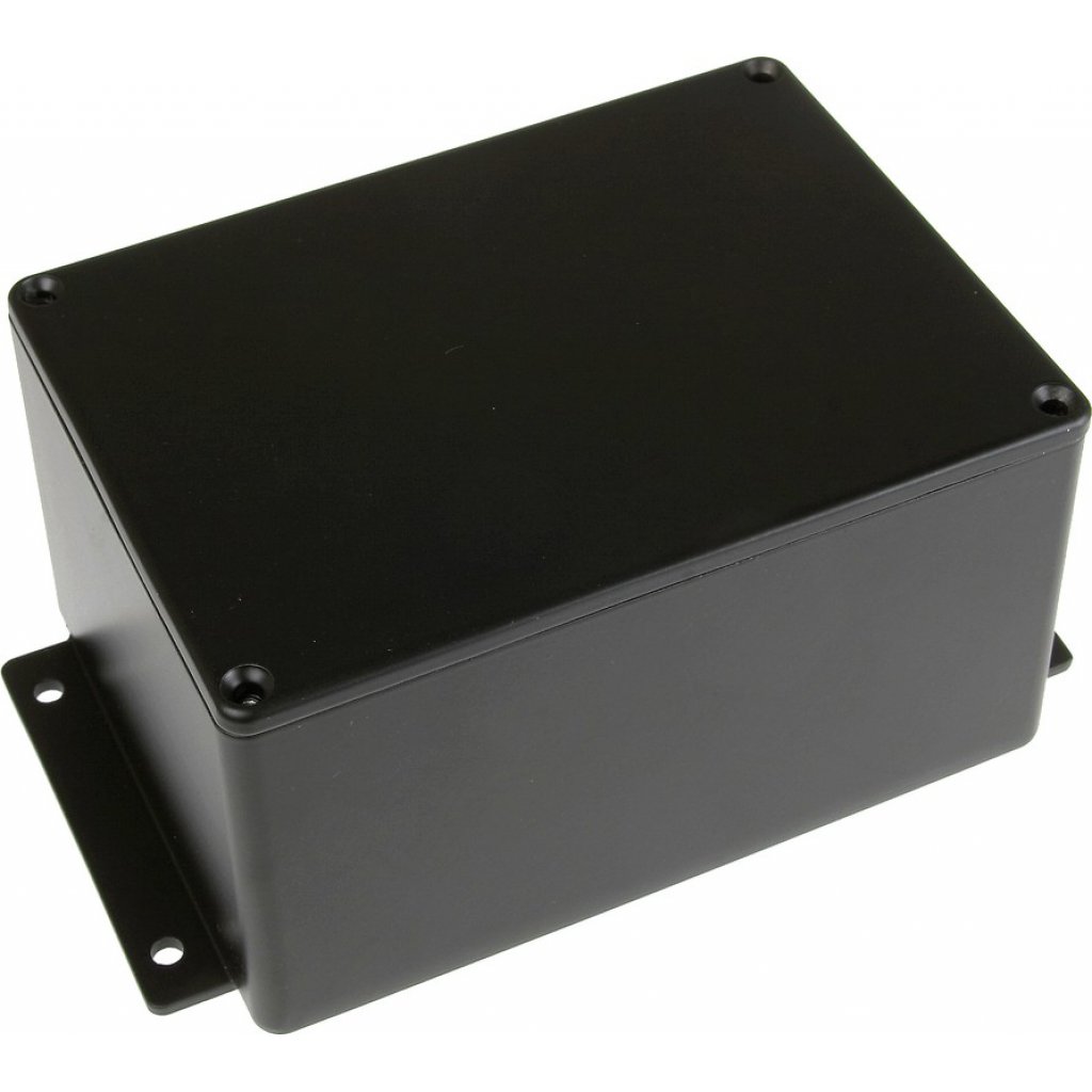 BS29MFBK - Герметичный алюминиевый корпус с фланцами с прокладкой, IP66, черный