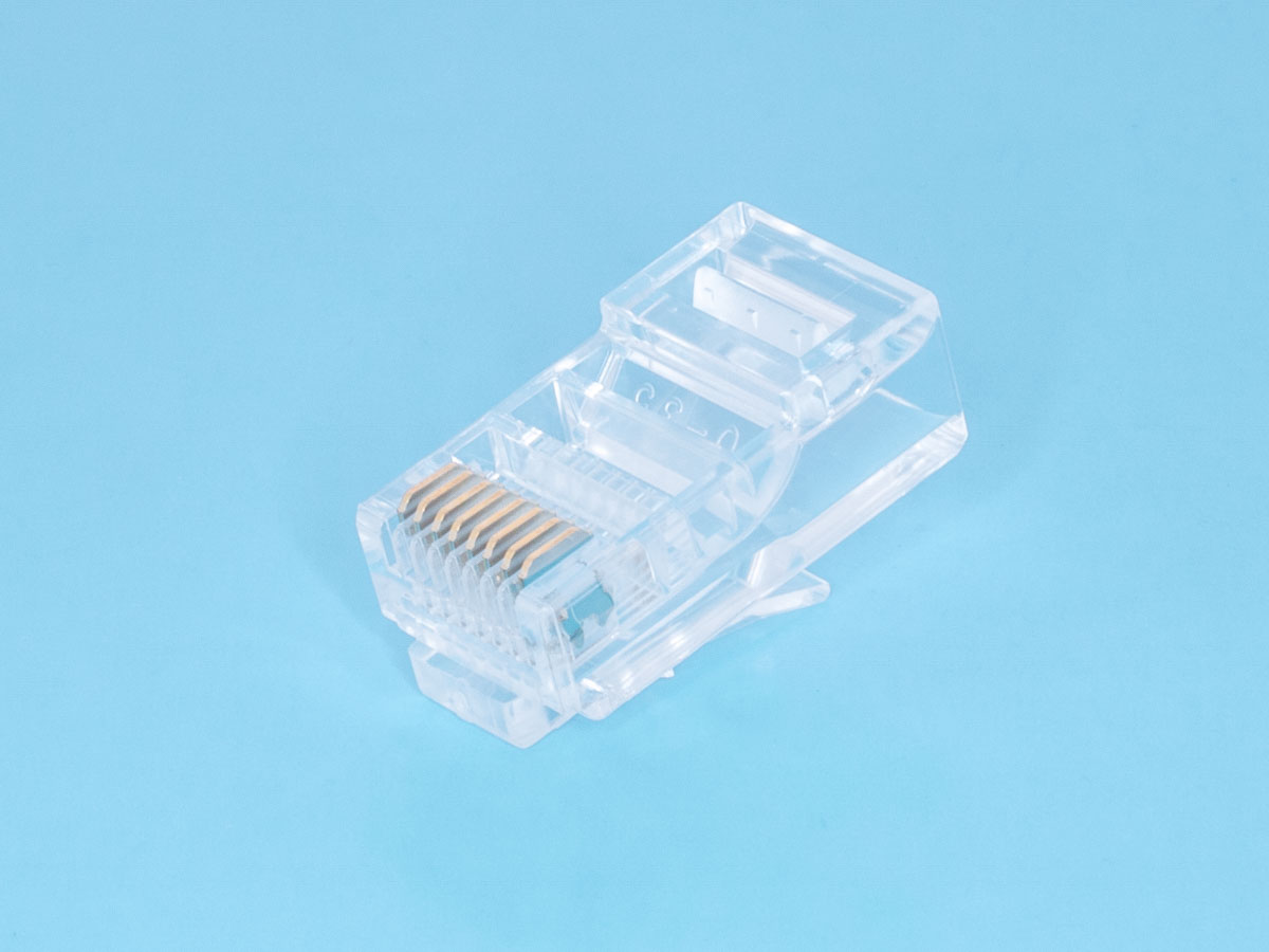 TPR-8P8C-S2 - Вилка RJ-45 для круглого одножильного кабеля