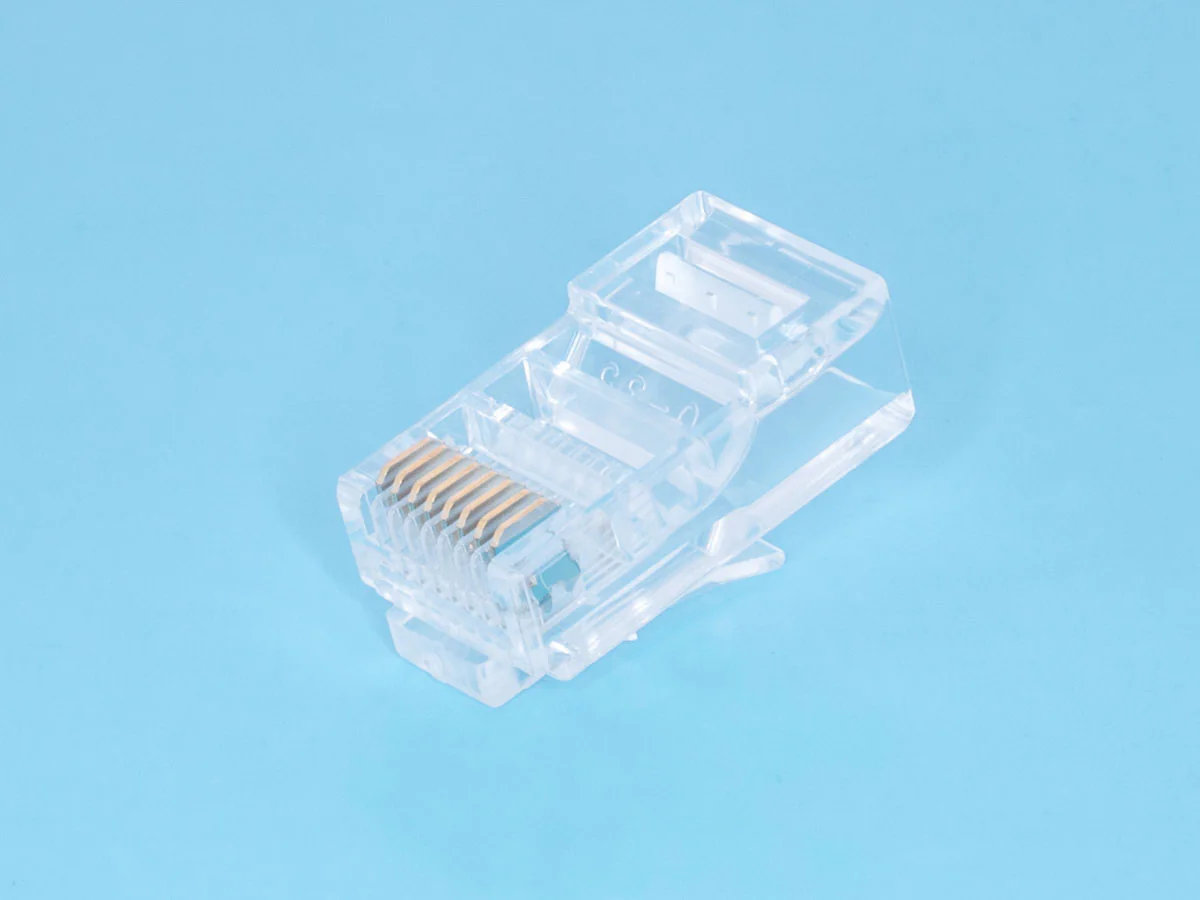 TPR-8P8C-S2 - Вилка RJ-45 для круглого одножильного кабеля