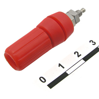 10-0021 ZINC RED - Гнездо 10-0021 Zinc красный, монтаж на гайку