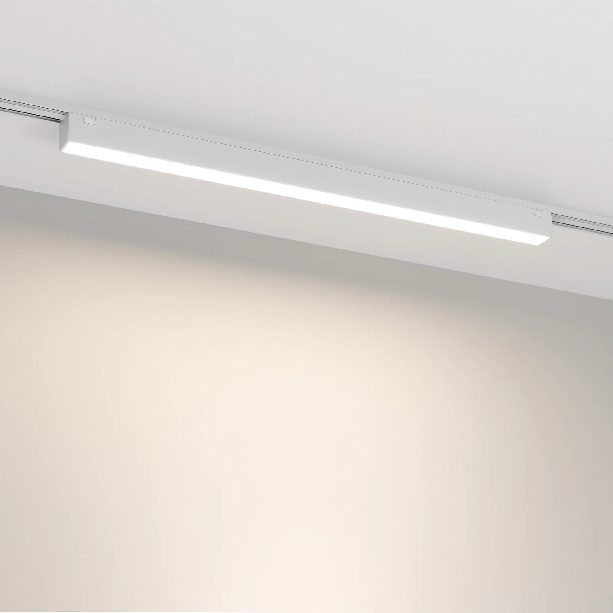 Светильник MAG-VIBE-FLAT-L485-24W Warm3000 (WH, 100 deg, 48V) 044438 - Светильник для магнитных треков MAG-VIBE. Мощность 24 Вт, св. поток 1770 лм, 74 лм/Вт, теплый 3000 K, CRI>90, угол 100°, напряжение питания 48 В. Белый прямоугольный корпус из алюминия