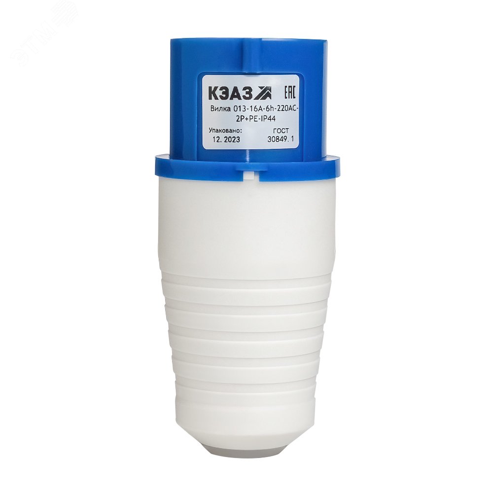 Вилка 013-16А-6h-220AC-2P+PE-IP44 222735