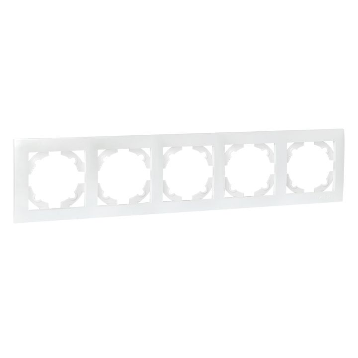 Валенсия Рамка 5-местная жемчуг EWM-G-305-50