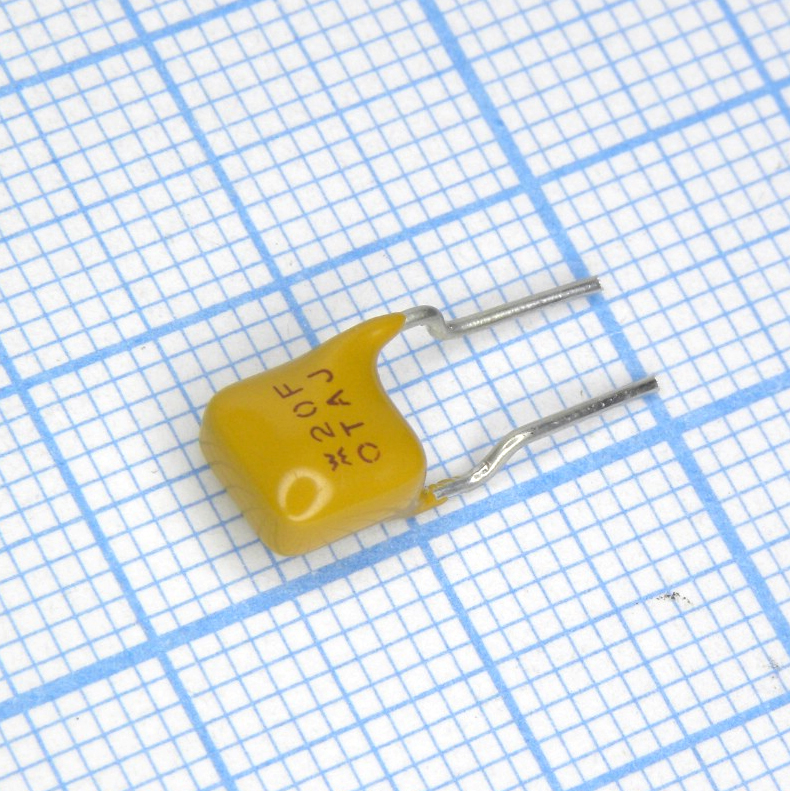 TRF250-120 - Самовосстанавливающийся предохранитель PTC 0.12A(hold) 0.24A(trip) 250VAC 60VDC 3A 1W 1.5s 4Ohm Radial 6.5 X 4.6 X 7mm