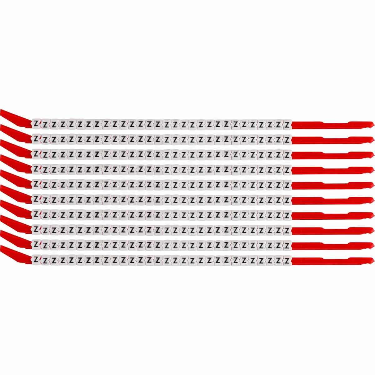 brd133135 - SCN-10-Z клипсы белые, 300шт/упак, для провода 2,8-3,4мм диаметра, легенда Z