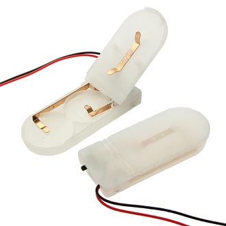 BH CR2032 IP44 WHITE - Батарейный отсек белый для 2-х батарей CR2032, закрытый, IP44
