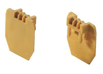 Заглушка TSN AD 16 GELB - Разделительная пластина, с гнездом для маркировки, для клемм WKN 16..., цвет: желтый