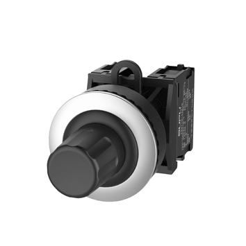 Кнопка "СТОП" (черная) TS2020-0RL60 - Нажимная кнопка "СТОП", с блокировкой, с подсветкой, утопленное алюминиевое переднее кольцо, без контактной группы, диаметр головки кнопки 36 мм, диаметр посадочного отверстия: 22 мм, цвет: черный