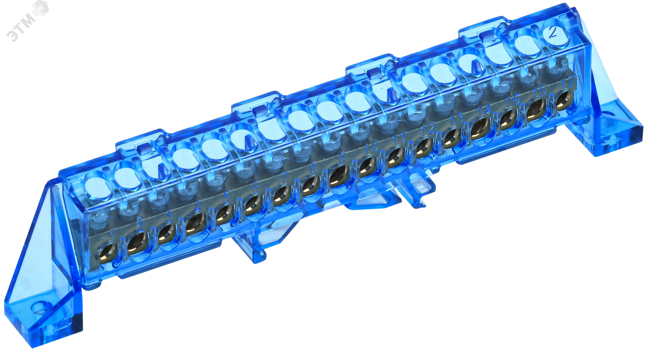 TEKFOR Шина N ноль в комбинированном DIN-изоляторе Стойка 6х9-17-С IEK TF-NN10-17-DP-K07