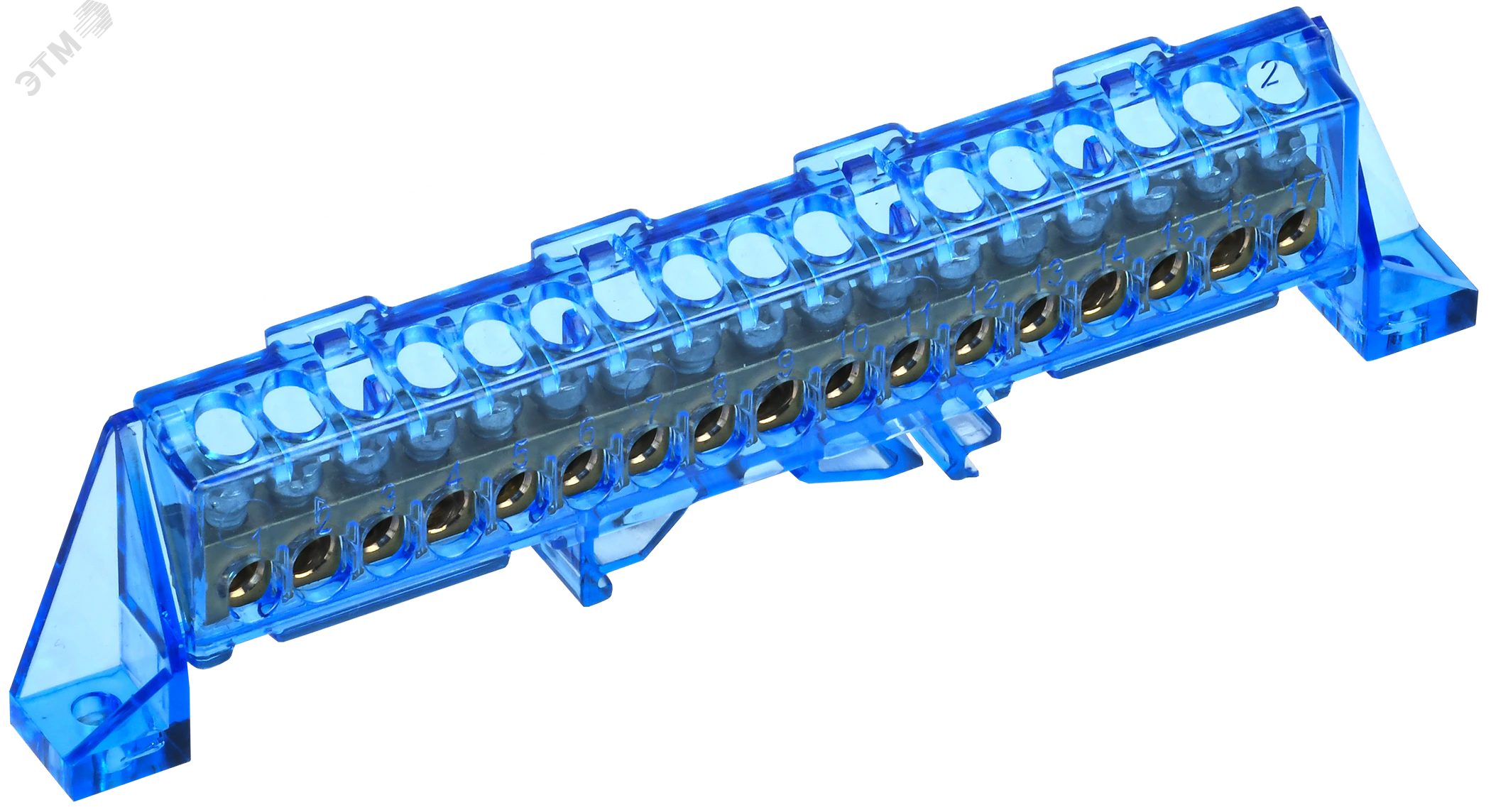 TEKFOR Шина N ноль в комбинированном DIN-изоляторе Стойка 6х9-17-С IEK TF-NN10-17-DP-K07