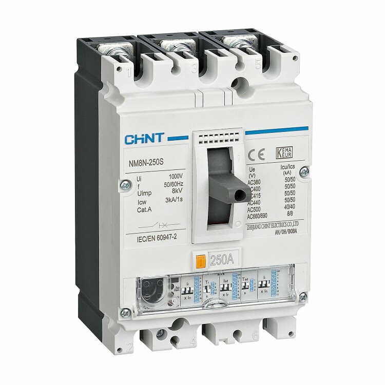 Выключатель автоматический 3п 400А 70кА NM8N-630Q EN с электрон. расцеп. CHINT 269431