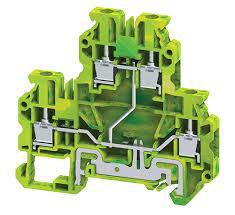 Этажная клемма CYDLG2.5(I.S) - Этажная клемма, заземляющая, тип фиксации провода: винтовой, номинальное сечение: 2,5 мм кв., ширина: 5 мм, цвет: желто-зеленый, тип монтажа: DIN 35