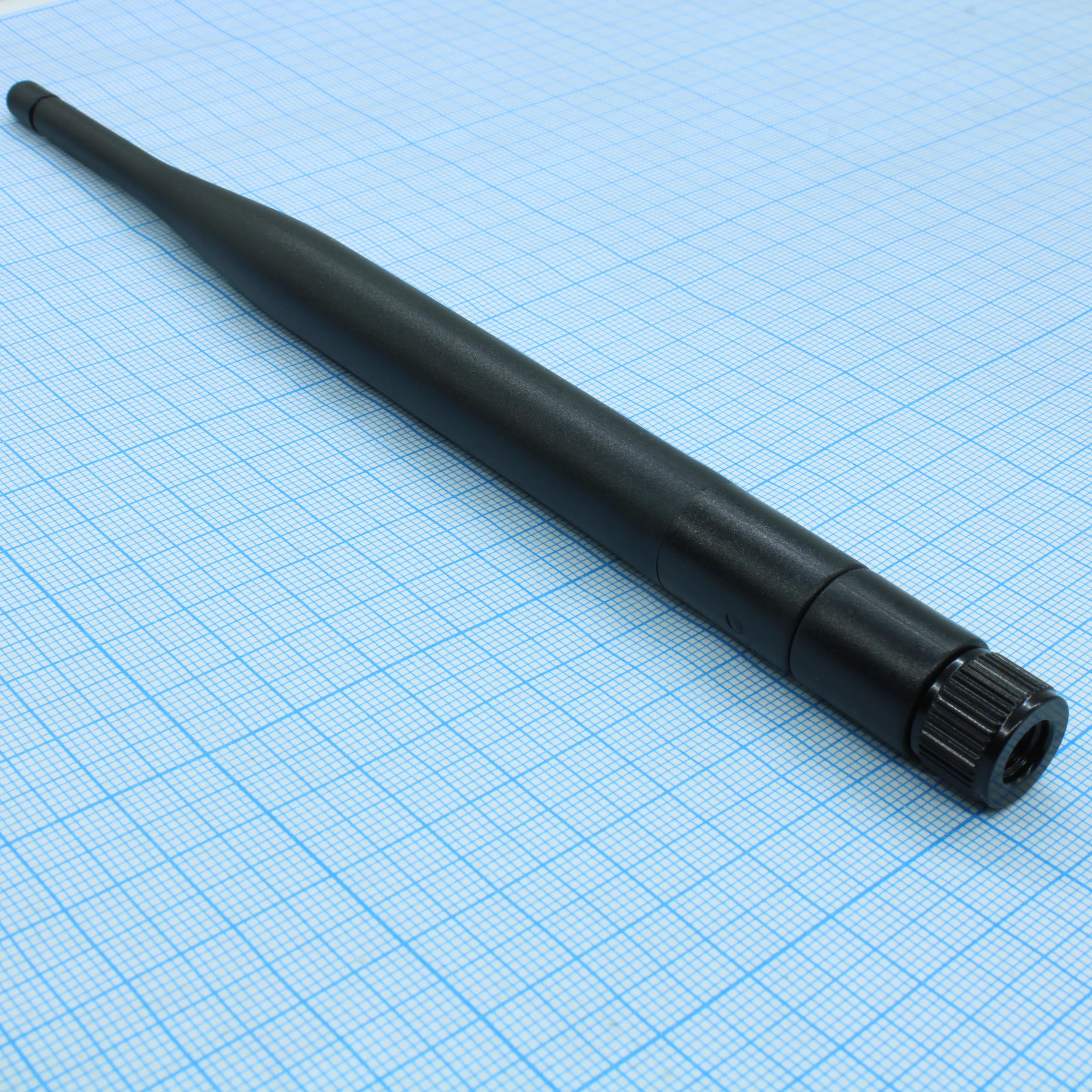 ANT 2.4 DAT5-G01R RPSMA - Антенна четвертьволновая штыревая 2.4 ГГц разъём RPSMA 124.0x10.0мм коэффициент усиления 5 дБи