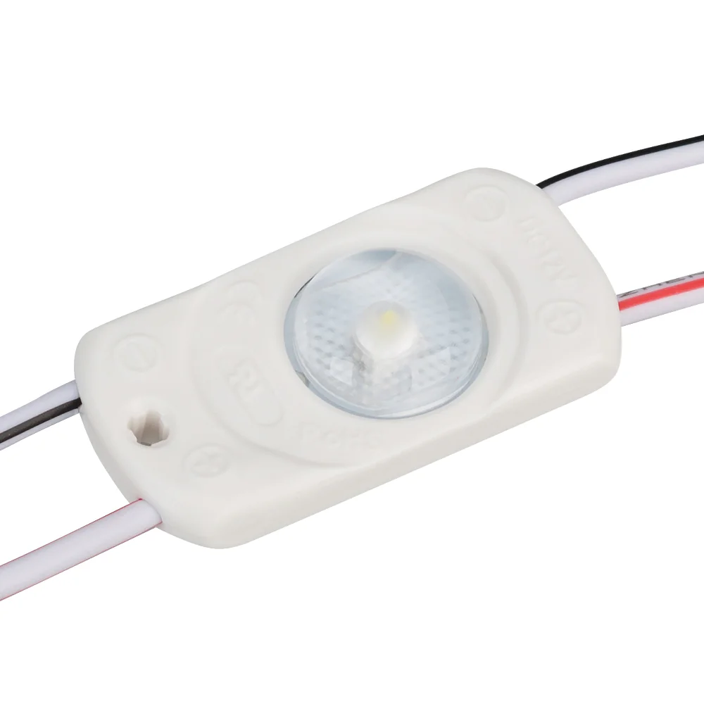 Модуль герметичный CRAFT-2835-1-12V White 170deg (36x17.5mm, 0.6W, IP65) 024837(1) - Герметичный светодиодный модуль IP65, БЕЛЫЙ 6500–7000 К, напряжение 12 В, мощность 0.6 Вт, св. поток 60 лм, 1 светодиод SMD 2835, угол 170°. 20 шт на проводе, расстояние 