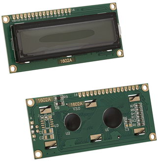 RH1602B-TYH ENG-RUS - ЖК индикатор символьный, знаки русские - английскиие