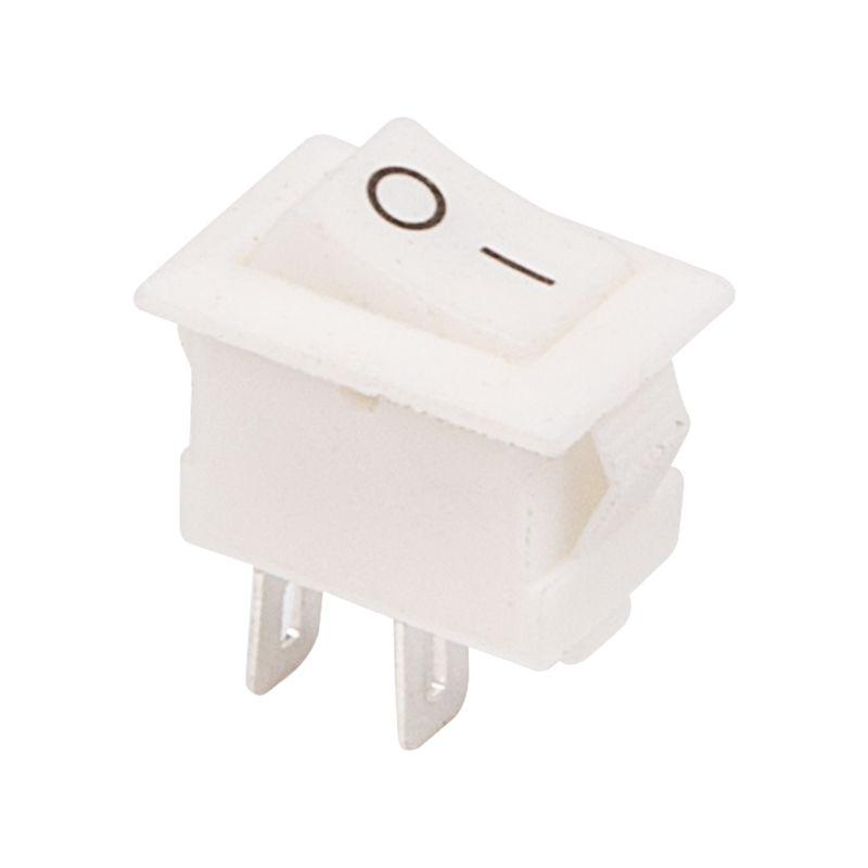 RWB-101 белый - Выключатель клавишный ON-OFF (2c) 3А 250В