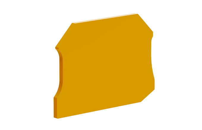 Торцевая крышка TU2.5-3-OG-EA - Торцевая крышка для клемм TU2,5-2…, цвет: оранжевый