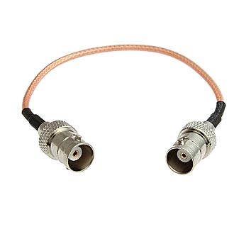 BNC-K-RG316-15CM-BNC-K-1.5 - Разъем высокочастотный, кабельная сборка BNC гнездо - BNC гнездо, длина 15 см