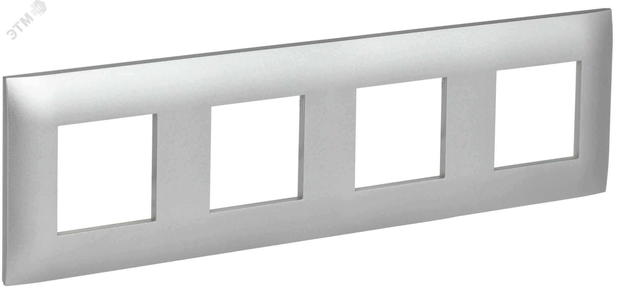 SKANDY Рамка 4-местная SK-F04S серебряный IEK SK-M42-K23