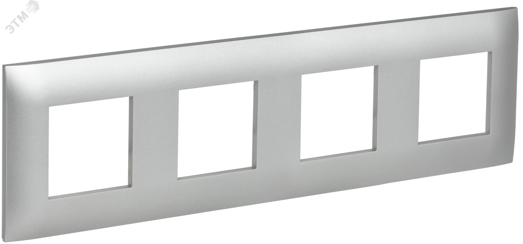 SKANDY Рамка 4-местная SK-F04S серебряный IEK SK-M42-K23