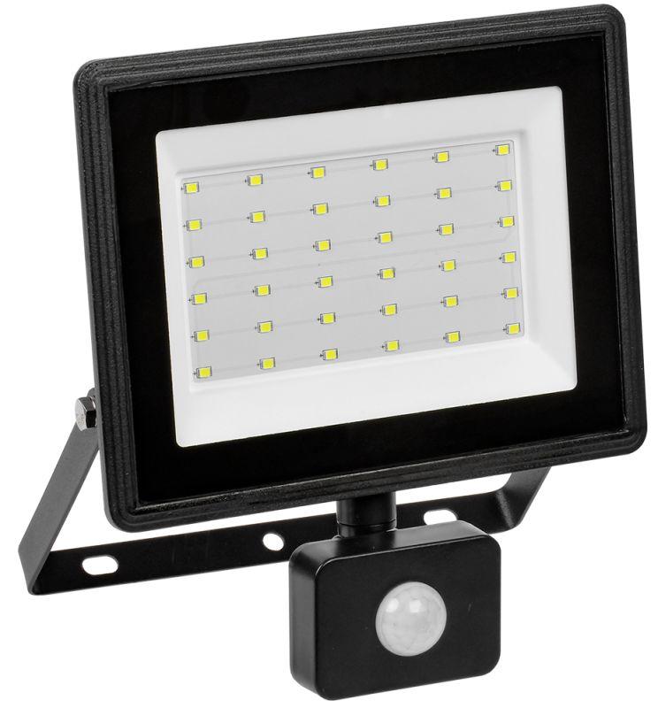 Прожектор светодиодный СДО 06-50Д 6500К IP54 с ДД черн. LPDO602-50-65-K02