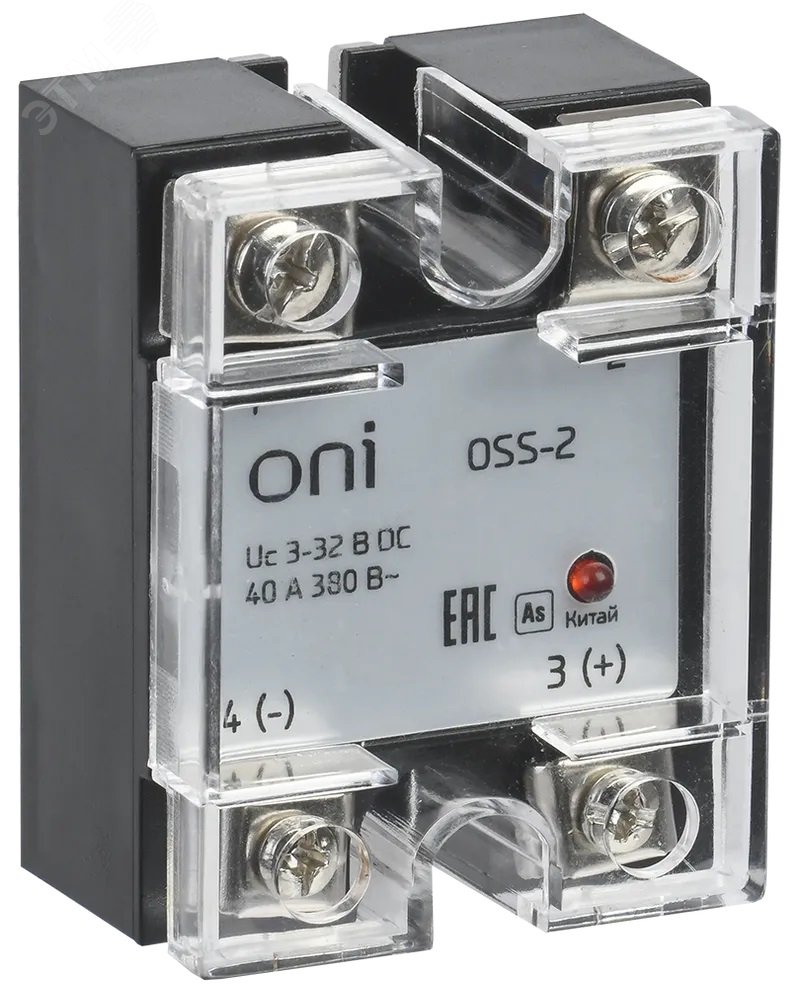 Реле твердотельное OSS-2 40А 380В AC 3-32В DC OSS-2-3-40-B