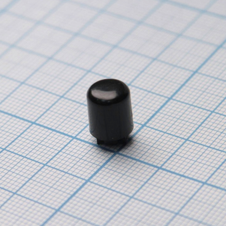 Колпачок A21 черный - SWT-81-7 (D=9, H=12)
