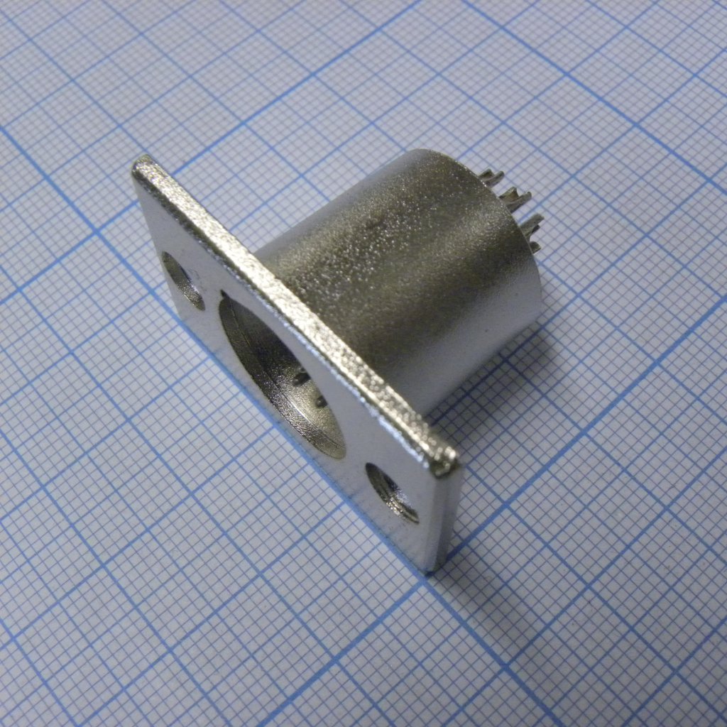 CANNON 23 7M - Аудио разъём XLR - вилка приборная, 7 контактов, цвет - серебристый