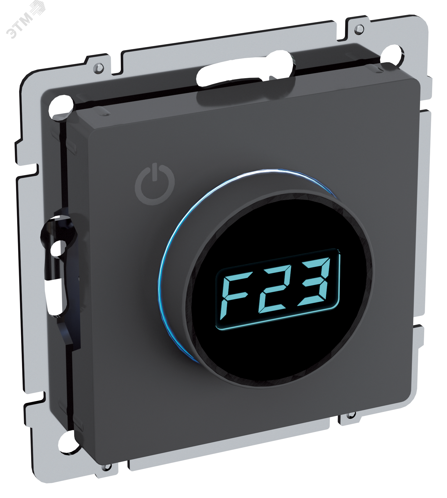 Термостат электронный с индикацией BRITE СП IP20 ТС10-1-БрГ графит BR-RT11-K53