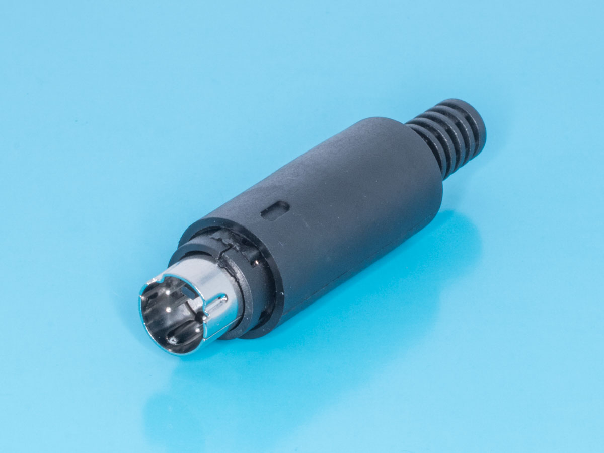 MDN-4M - Вилка mini DIN 4 контакта на кабель, SVHS