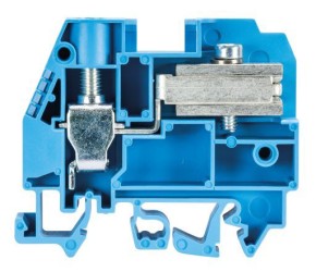 Клемма разъед. WKI 10 ETK/U - Клемма для подключения к нейтрали, тип фиксации провода: винтовой, номинальное сечение: 10 мм кв., 57A, 400V, ширина: 10 мм, цвет: серый, тип монтажа: DIN 35