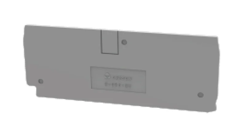 Торцевая крышка D-DS6-QU-01P-11 - Торцевая крышка, для клемм DS6-QU..., цвет: серый