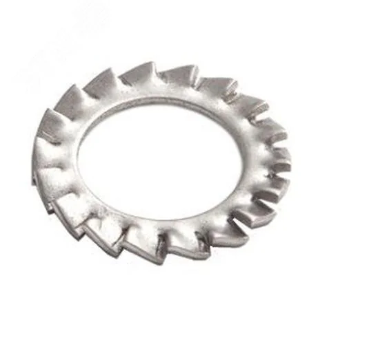 Шайба стопорная с наруж. зубцами М4 DIN 6798 INOX EKF shst4-INOX