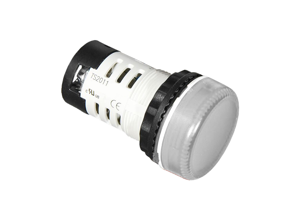 Индикатор (прозрачный) TS2011-3BB70 - Индикатор, тип F2, LED AC/DC 12V, пластиковое переднее кольцо, диаметр головки кнопки 29,5 мм, диаметр посадочного отверстия: 22 мм, цвет: прозрачный