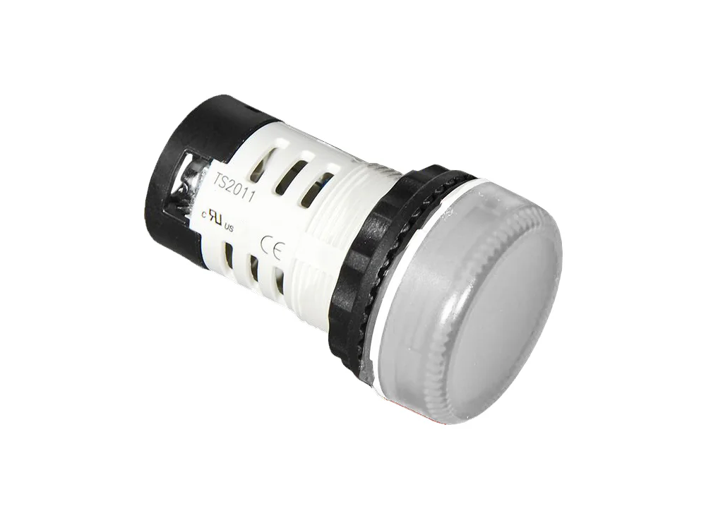 Индикатор (прозрачный) TS2011-3BC70 - Индикатор, тип F2, LED AC/DC 24V, пластиковое переднее кольцо, диаметр головки кнопки 29,5 мм, диаметр посадочного отверстия: 22 мм, цвет: прозрачный
