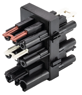 Разветвитель GST18I3VS2G1 V S - Функциональное распределительное устройство, 1 вход / 1 выход / 1 вход управления / 2 управляемых выхода, функция: последовательное включение/выключение, 3 полюса, серия gesis GST18i3, номинальное напряжение: 250V, номиналь