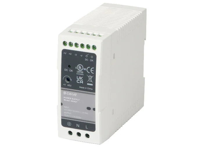Источник питания 5 V DC/6 A, 902418 - Источник питания, однофазный, 5VDC / 6A, 30W, диапазон входн. напр.: 90 - 264VAC / 127 - 370VDC; габариты (мм): 100х92х41, монтаж: на DIN рейку