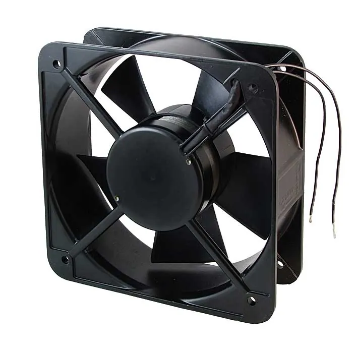 RQA 20060A2HBL SQUARE 220VAC - Вентилятор 220В AC, 2100об/мин., 200х200х60мм, 306 м3/час, 63 дБ, подшипник качения, тип вывода - провод